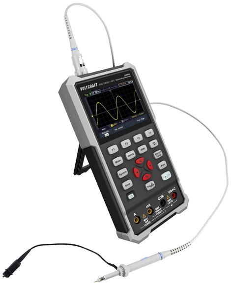 VOLTCRAFT DSO-2202H + AFG Kézi oszcilloszkóp 200 MHz 2 csatornás 1 GSa/mp 8 kpts 8 bit Kézi készülék 3. kép