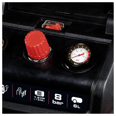 Einhell TC-AC 190/6/8 OF Sűrített levegős kompresszor 6 l 8 bar 6. kép