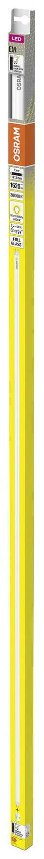 OSRAM LED EEK: F (A - G) G13 Cső forma T8 15 W = 36 W Melegfehér (Ø x H) 26.80 mm x 1213 mm 1 db 2. bélyegkép
