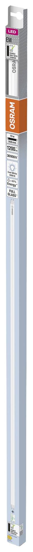 OSRAM LED EEK: E (A - G) G13 Cső forma T8 10 W = 30 W Semleges fehér (Ø x H) 26.80 mm x 908 mm 1 db 2. kép