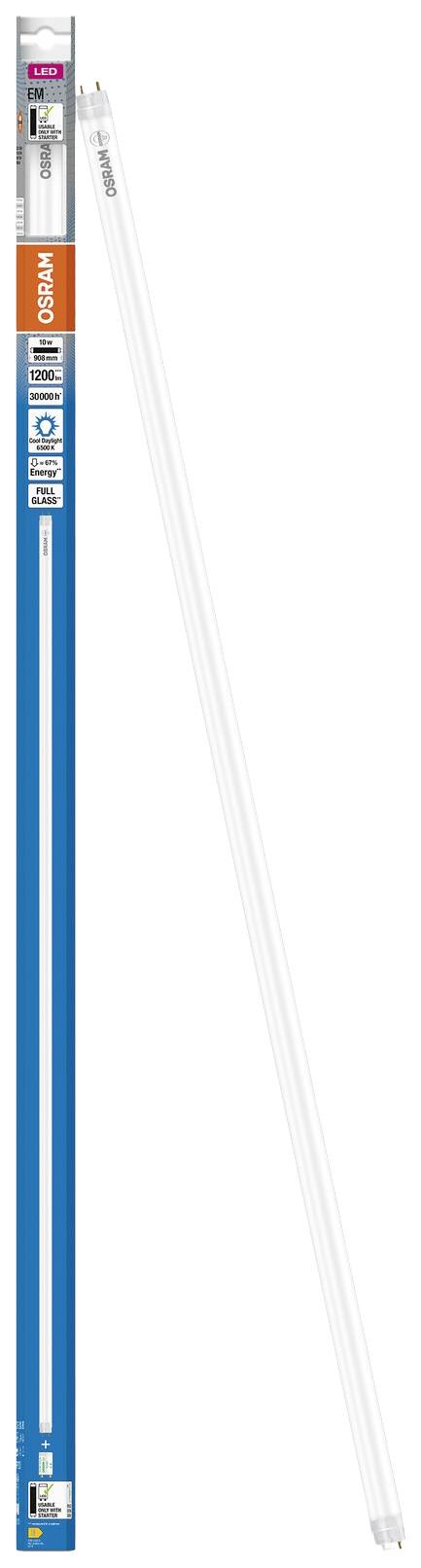 OSRAM LED EEK: E (A - G) G13 Cső forma T8 10 W = 30 W Hidegfehér (Ø x H) 26.80 mm x 908 mm 1 db 4. kép