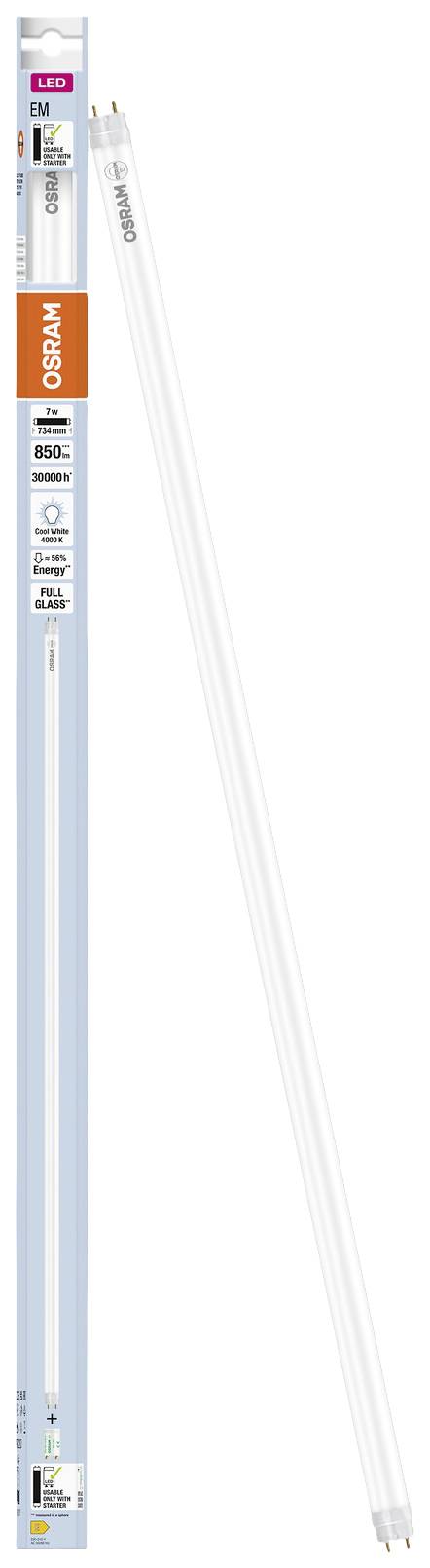 OSRAM LED EEK: E (A - G) G13 Cső forma T8 7 W = 16 W Semleges fehér (Ø x H) 26.80 mm x 734 mm 1 db 3. kép
