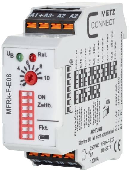 Metz Connect 11065870 MFRk-F-E08 Időrelé Multifunkció 230 V/AC 1 db 1 váltó
