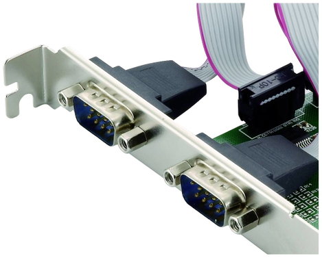 Conceptronic SRC01G 2 port Soros dugaszkártya PCI-Express, Soros (9 pólusú) PCIe 4. kép