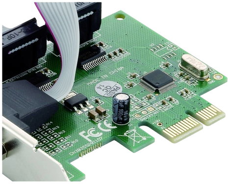 Conceptronic SRC01G 2 port Soros dugaszkártya PCI-Express, Soros (9 pólusú) PCIe 5. kép