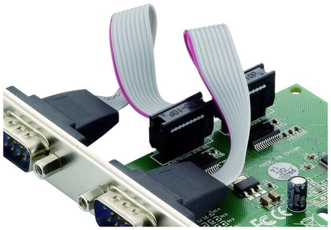 Conceptronic SRC01G 2 port Soros dugaszkártya PCI-Express, Soros (9 pólusú) PCIe 7. kép
