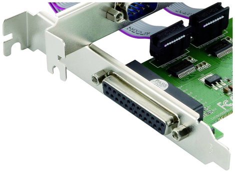 Conceptronic SPC01G 1+2 port Soros/párhuzamos dugaszkártya PCI-Express, Párhuzamos (IEEE 1284), Soro 5. kép