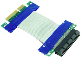Inter-Tech Riser Card Extender 5 cm PCIe x4 Riser kábel [1x PCIe - 1x PCIe]