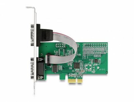 Delock 89555 2 port Soros dugaszkártya PCI-Express, RS232 PCIe x1 4. kép