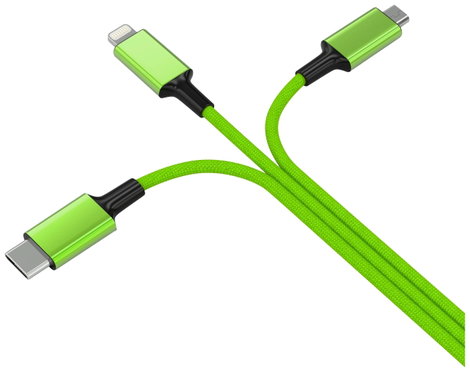Smrter USB töltőkábel USB 2.0 Apple Lightning dugó, USB-A dugó, USB-C® dugó, USB mikro B dugó 1.20 m 2. kép