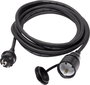Sygonix SY-5044438 Áram Hosszabbítókábel 16 A Fekete 3.00 m H07RN-F 3G 1,5 mm² bélyegkép