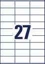 Avery-Zweckform 3479 Univerzális etikett 70 x 32 mm Papír Fehér 2700 db Véglegesen tapadó Színes léz 4. bélyegkép