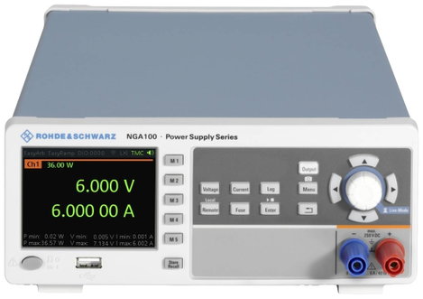 Rohde & Schwarz NGA142COMb Labortápegység, szabályozható 100 V (max.) 2 A (max.) 80 W Távirányítható 3. kép