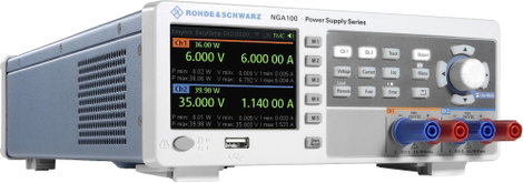 Rohde & Schwarz NGA142COMb Labortápegység, szabályozható 100 V (max.) 2 A (max.) 80 W Távirányítható 6. kép