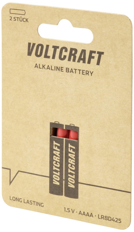 VOLTCRAFT LR8 Mini elem (AAAA) Mini (AAAA) Alkáli mangán 1.5 V 500 mAh 2 db 3. kép