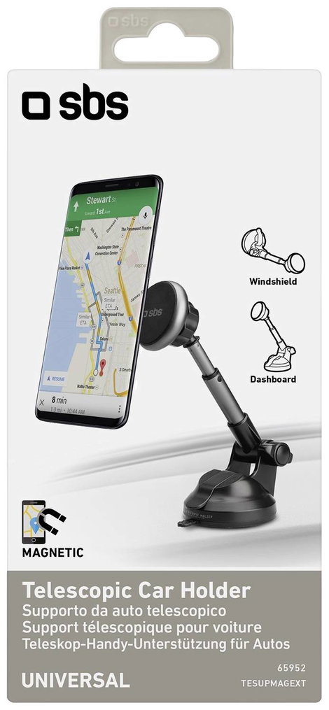 sbs mobile SBS Tapadókorong Autós mobiltelefon tartó 360 °-ban forgatható