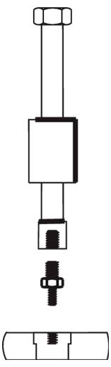 Menetes adapter készlet 1 lyukú alkalmazásokhoz Gedore 1936557 5. kép