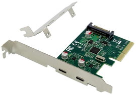 Conceptronic EMRICK07G 2 port USB-C® 3.1 Gen2 interfész kártya PCI-Express, USB-C® PCIe x4