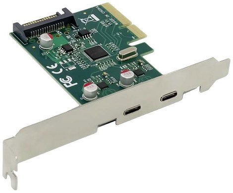 Conceptronic EMRICK07G 2 port USB-C® 3.1 Gen2 interfész kártya PCI-Express, USB-C® PCIe x4 3. kép