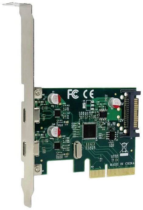 Conceptronic EMRICK07G 2 port USB-C® 3.1 Gen2 interfész kártya PCI-Express, USB-C® PCIe x4 5. kép