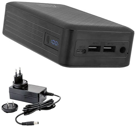 Powerbank 26800 mAh lítiumion USB, USB-C®, DC alj, fekete, XTPower XT-27000