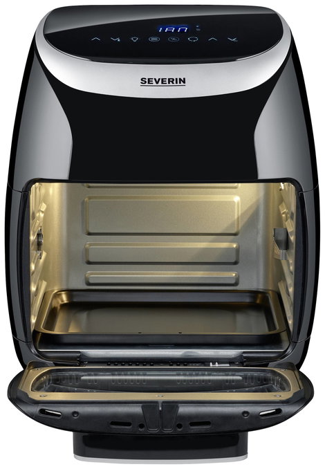 Severin FR 2446 Fritőz 2000 W Forrólevegő funkció, Túlhevülés elleni védelem Fekete/ezüst 5. kép
