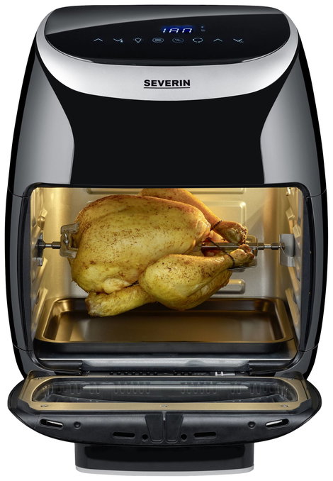 Severin FR 2446 Fritőz 2000 W Forrólevegő funkció, Túlhevülés elleni védelem Fekete/ezüst 8. kép