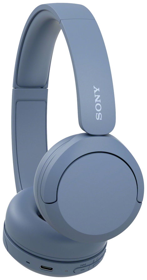 Sony WH-CH520 On Ear headset Bluetooth® Stereo Kék mikrofon zajelnyomás Elemtöltés kijelzés, Headset 2. kép