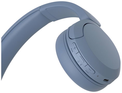Sony WH-CH520 On Ear headset Bluetooth® Stereo Kék mikrofon zajelnyomás Elemtöltés kijelzés, Headset 6. kép