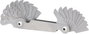 KS Tools 301.0090 Menetmérő, hüvelykes méretek, 22 db bélyegkép