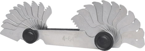 KS Tools 301.0090 Menetmérő, hüvelykes méretek, 22 db 3. kép