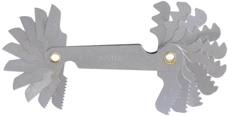 KS Tools 301.0090 Menetmérő, hüvelykes méretek, 22 db 5. kép