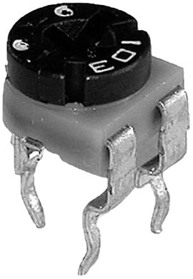 KYOCERA/AVX 601015 601015 Szénréteg trimmer Lineáris 0.1 W 500 Ω 210 ° 1 db