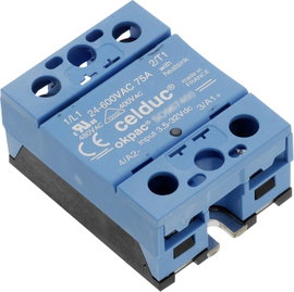 Celduc Félvezető relé SO842974 25 A Kapcsolási feszültség (max.): 275 V/AC, 275 V/DC Nullfeszültség 
