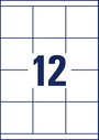 Avery-Zweckform 3661 Univerzális etikett 70 x 67.7 mm Papír Fehér 1200 db Véglegesen tapadó Színes l 4. bélyegkép
