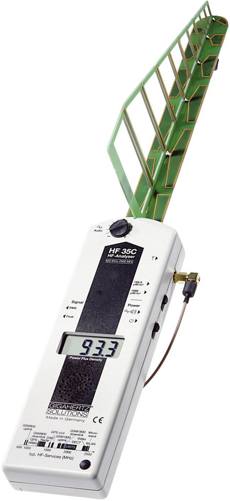 Elektroszmog mérő 800 MHz - 2,7 GHz, Gigahertz Solutions HF35C