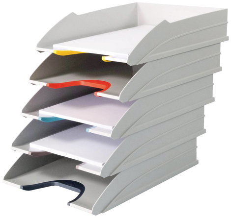 Durable 770427 VARICOLOR® MIX TRAY SET Levéltartó DIN A4, DIN C4 Szürke 5 db 2. kép