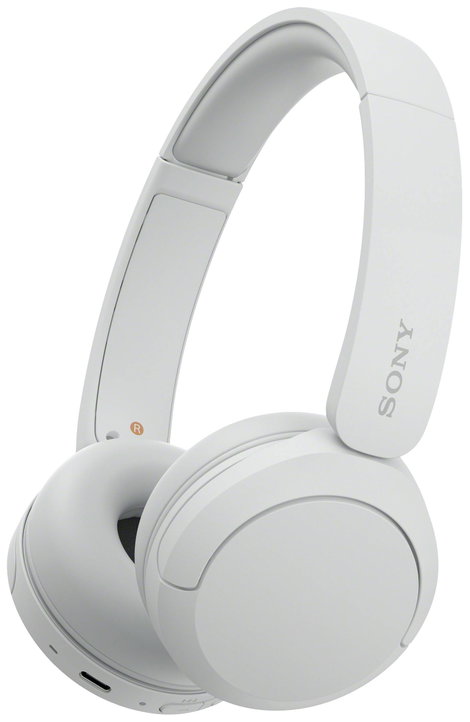 Sony WH-CH520 On Ear headset Bluetooth® Stereo Fehér mikrofon zajelnyomás Elemtöltés kijelzés, Heads