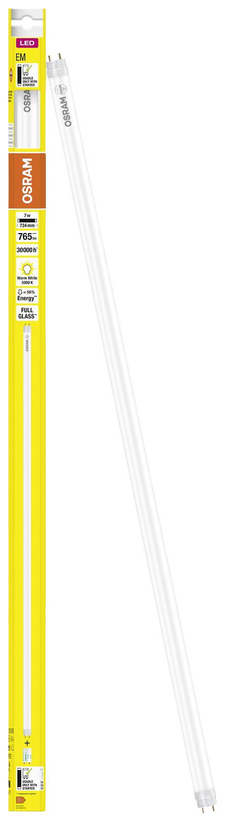 OSRAM LED EEK: F (A - G) G13 Cső forma T8 7 W = 16 W Melegfehér (Ø x H) 26.80 mm x 734 mm 1 db 3. kép