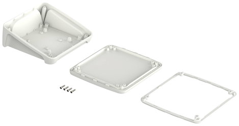 Bopla BoPad BOP 1616 P-9016-SET Pultos műszerdobozok 164 x 160 x 68.40 ABS Fehér (RAL 9016) 1 db 2. kép