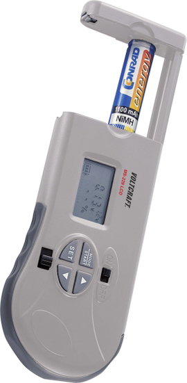 Digitális elemteszter 1,2 - 12 V-os elemekhez/akkukhoz, Voltcraft MS-229 LCD