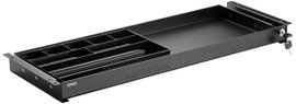 Zárható asztal alatti fiók 740 x 449 x 50,8 mm, fekete, SpeaKa Professional SP-10938492