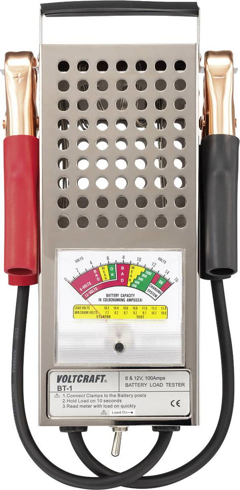 Analóg ólomakku teszter, Voltcraft BT-1 2. kép