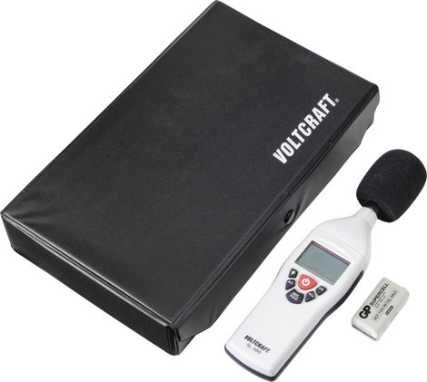 Decibel mérő, zajszintmérő 31,5 - 8 kHz 30 - 130 dB A/C, Voltcraft SL-200 6. kép