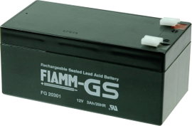 Fiamm PB-12-3,4-4,8 Ólomakku 12 V 3.4 Ah Ólom-vlies (AGM) (Sz x Ma x Mé) 134 x 66 x 65 mm 4,8 mm-es 