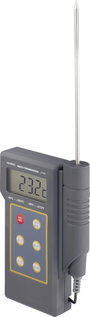 Digitális beszúrós hőmérő, folyadék hőmérő -50 - +300 °C, K típus, Voltcraft DT-300 bélyegkép