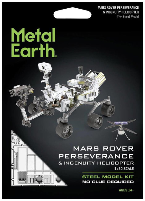 Metal Earth Mars Rover Perseverance & Ingenuity Helicopter Fém építőkészlet 2. kép