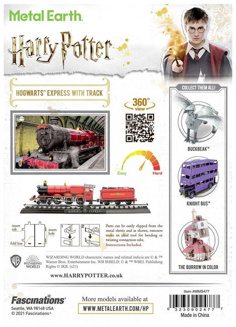 Metal Earth Harry Potter Hogwarts Express Train Fém építőkészlet 3. kép