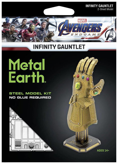 Metal Earth Marvel Avengers Infinity Gauntlet Fém építőkészlet 2. kép