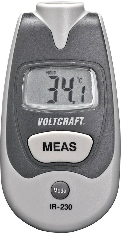 Mini infra hőmérő, távhőmérő 1:1 optikával -25-től +250 °C-ig Voltcraft IR-230